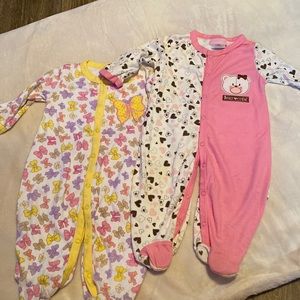 Duck Duck Goose bundle 3-6 month onesies with footsies